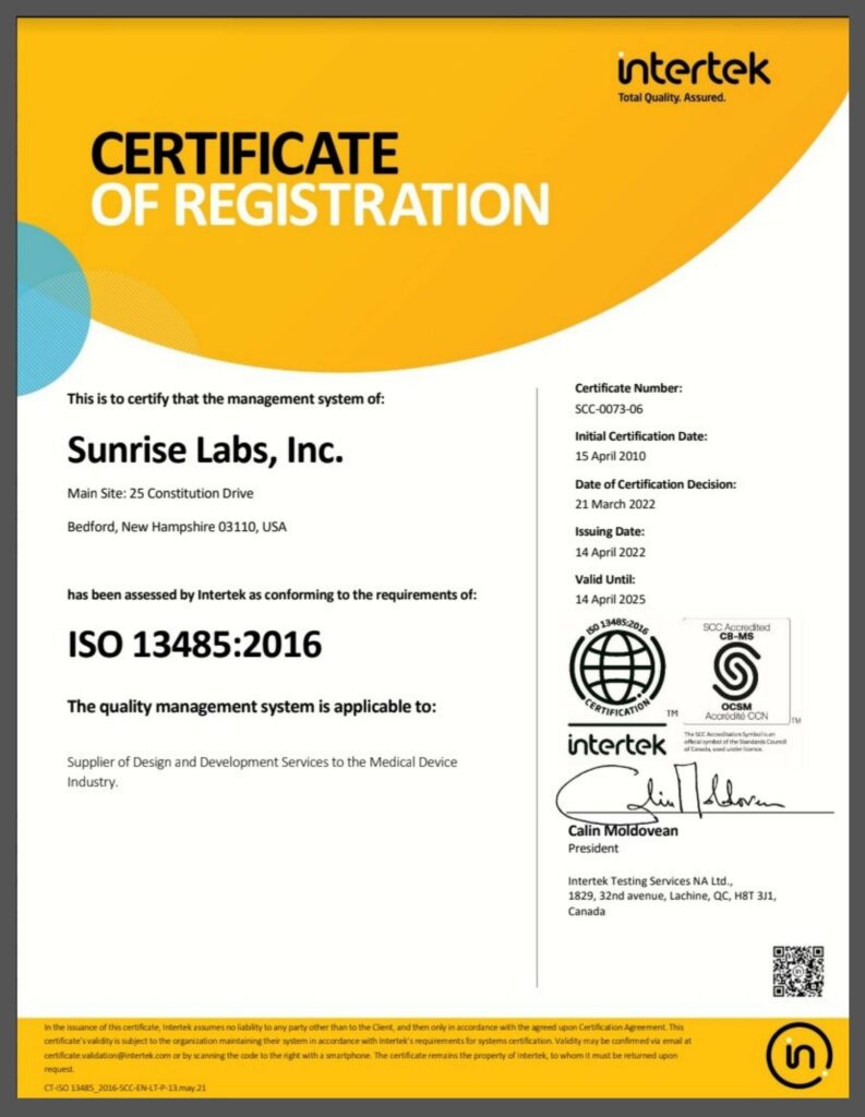 ISO certification of our Commitment to Quality
